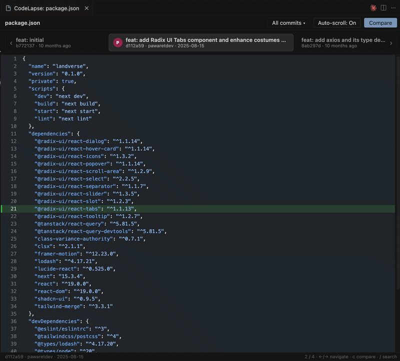 CodeLapse demo